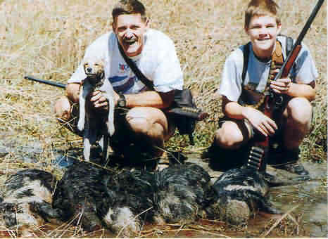 Two happy hunters